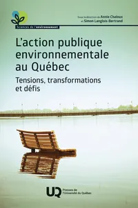 L'action publique environnementale au Québec