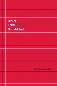 Open Enclosed: Donald Judd_cover