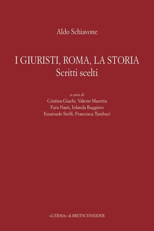 I giuristi, Roma, la storia