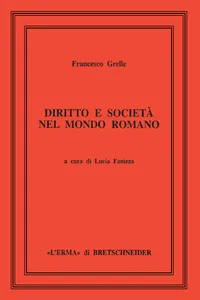 Diritto e società nel mondo romano