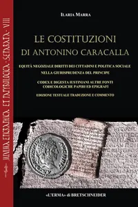 Le Costituzioni di Antonino Caracalla_cover