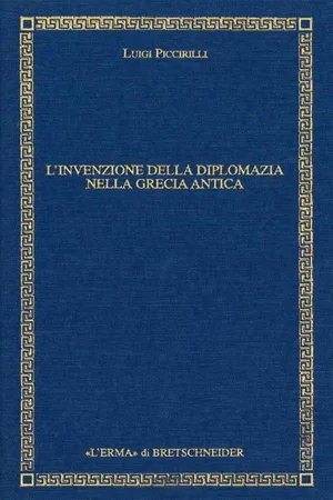 L'invenzione della diplomazia nella Grecia antica