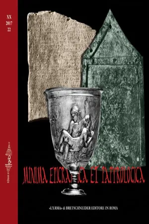 Minima Epigraphica et Papyrologica, anno XX, 2017, fasc. 22