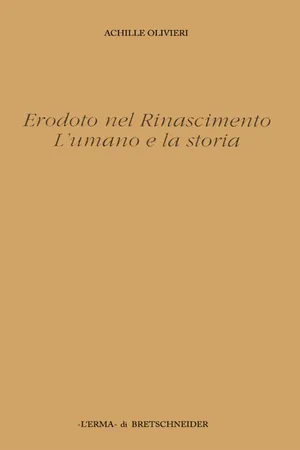 Erodoto nel Rinascimento