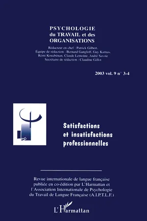 Satisfactions et insatisfactions professionnelles