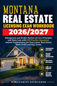 Montana Real Estate Licensing Exam Workbook 2026/2027_cover