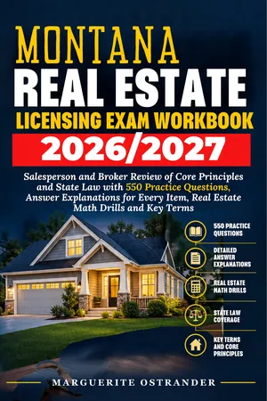 Montana Real Estate Licensing Exam Workbook 2026/2027
