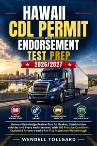 Hawaii CDL Permit and Endorsement Test Prep 2026/2027_cover