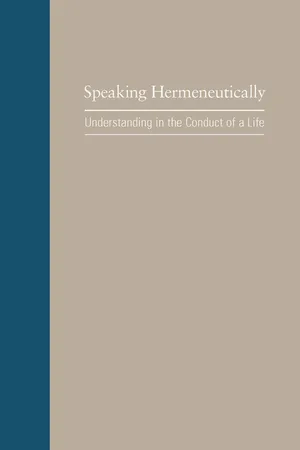 Speaking Hermeneutically