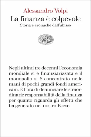La finanza è colpevole