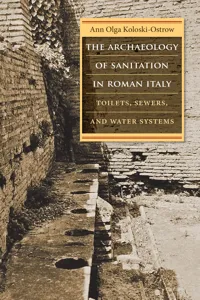 The Archaeology of Sanitation in Roman Italy_cover