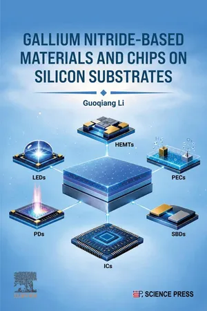 Gallium Nitride-Based Materials and Chips on Silicon Substrates