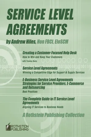 Service Level Agreements By Andrew Hiles, Hon FBCI, EloSCM