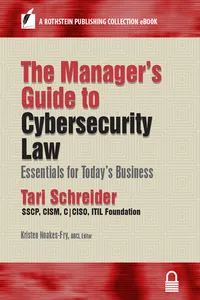 The Manager's Guide to Cybersecurity Law_cover