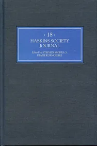 Haskins Society Journal 18_cover