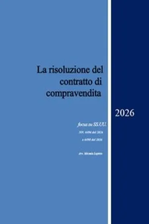 La risoluzione del contratto di compravendita
