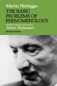 The Basic Problems of Phenomenology_cover