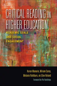 Critical Reading in Higher Education_cover