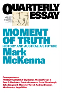 Quarterly Essay 69 Moment of Truth_cover