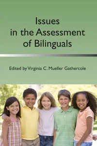 Issues in the Assessment of Bilinguals_cover