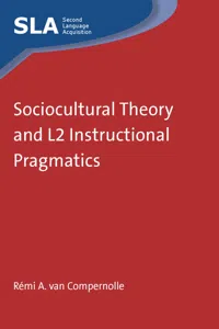 Sociocultural Theory and L2 Instructional Pragmatics_cover