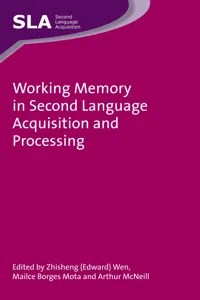 Working Memory in Second Language Acquisition and Processing_cover
