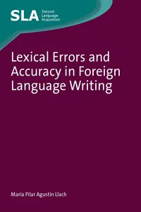 Lexical Errors and Accuracy in Foreign Language Writing_cover