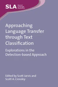 Approaching Language Transfer through Text Classification_cover