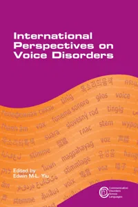 International Perspectives on Voice Disorders_cover