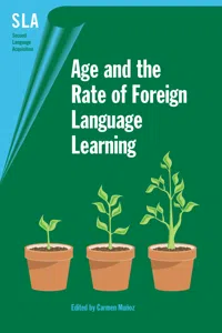 Age and the Rate of Foreign Language Learning_cover