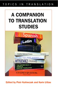 A Companion to Translation Studies_cover