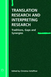 Translation Research and Interpreting Research_cover