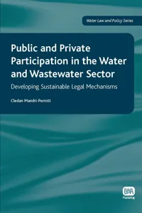 Public and Private Participation in the Water and Wastewater Sector_cover