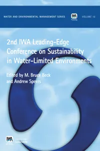 2nd IWA Leading-Edge on Sustainability in Water-Limited Environments_cover