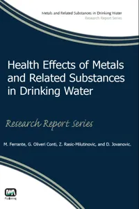 Health Effects of Metals and Related Substances in Drinking Water_cover