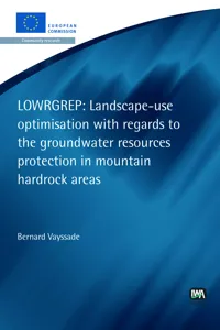 Landscape-use optimisation with regards to the groundwater resources protection in mountain hardrock areas_cover