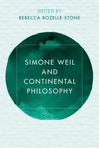 Simone Weil and Continental Philosophy_cover