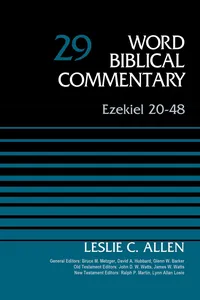 Ezekiel 20-48, Volume 29_cover