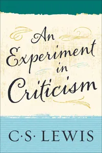 An Experiment in Criticism_cover