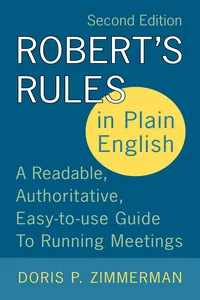 Robert's Rules in Plain English 2e_cover