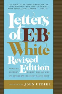 Letters of E. B. White, Revised Edition_cover