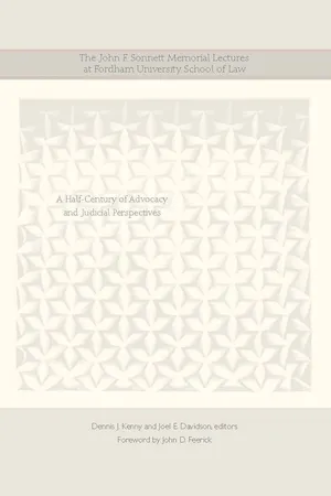 The John F. Sonnett Memorial Lectures at Fordham University School of Law