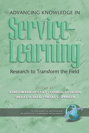 [PDF] Advancing Knowledge in Service-Learning by Karen McKnight Casey ...