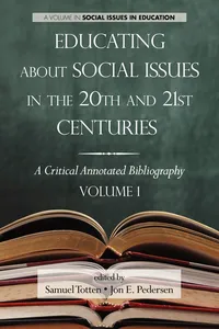 Educating About Social Issues in the 20th and 21st Centuries Vol 1_cover