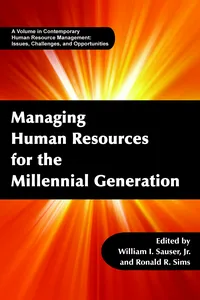 Managing Human Resources for the Millennial Generation_cover