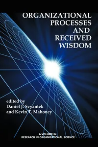 Organizational Processes and Received Wisdom_cover