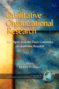 Qualitative Organizational Research Volume 1_cover