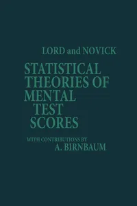 Statistical Theories of Mental Test Scores_cover