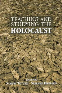 Teaching and Studying the Holocaust_cover