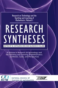 Volume 1: Research Syntheses_cover
